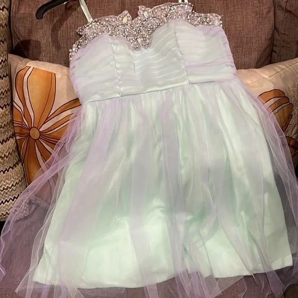 sachin and babi light blue dress Homecoming Dresses